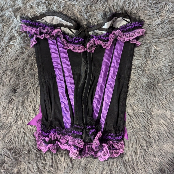 RARE Mystery House Purple Corset Carousel Witch Costume EUC XS - Picture 7 of 13